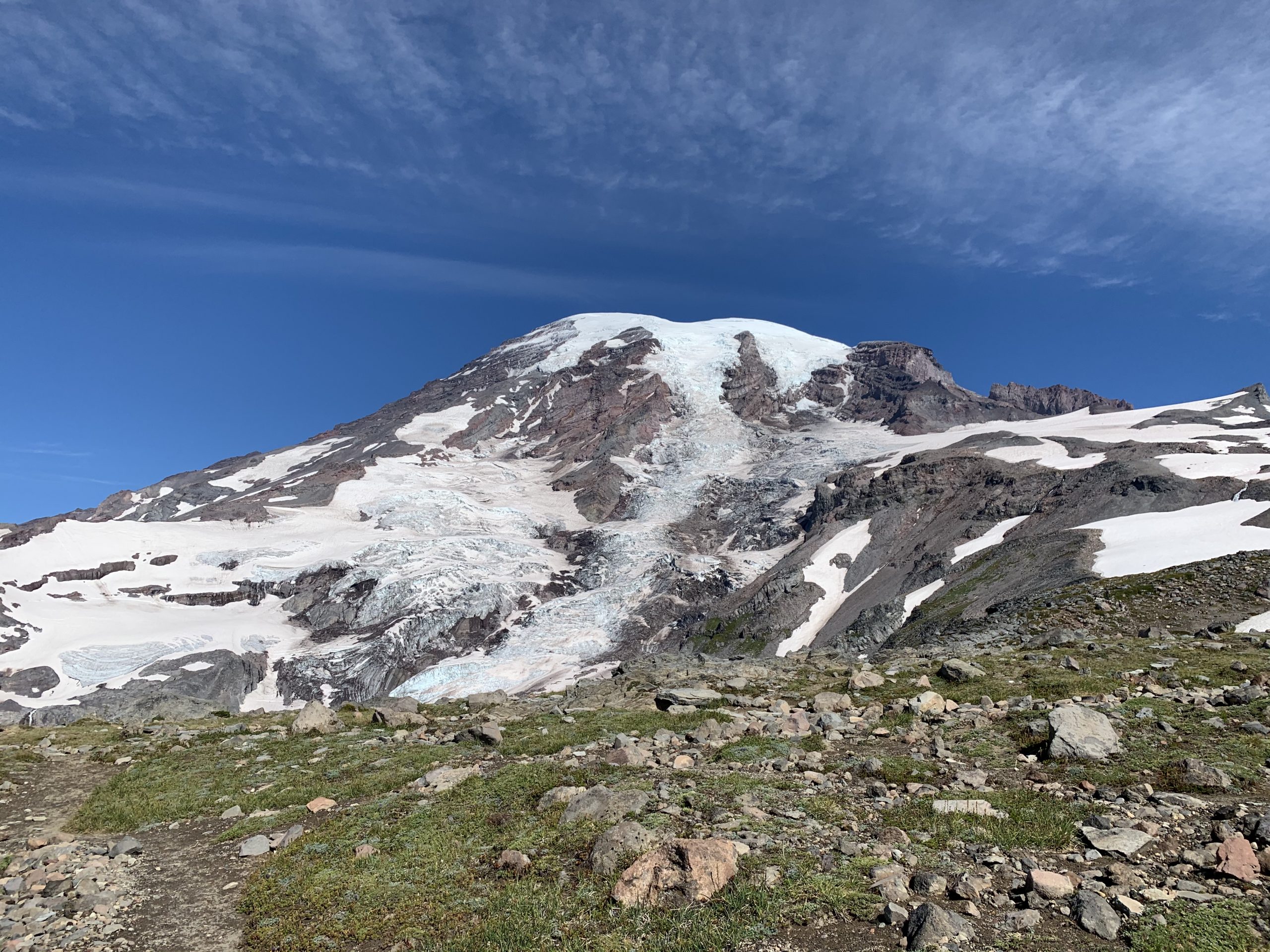 View of Mount Rainier from Panorama Point in the Mount Rainier National Park.